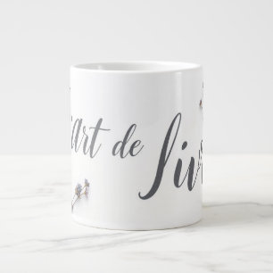 Grande Tasse L'Art de Vivre personnalisé - Esthétique Slow Livi