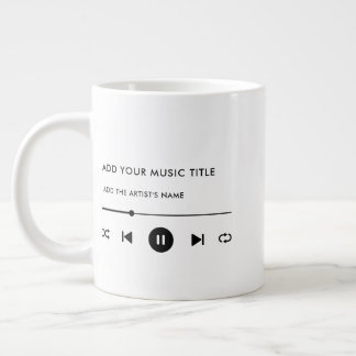 Grande Tasse L'art mural personnalisé de Music Lover