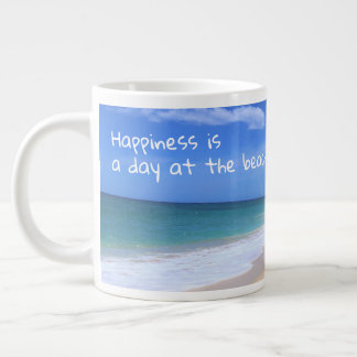 Grande Tasse Le Bonheur Est Une Journée À La Plage Jumbo Mug