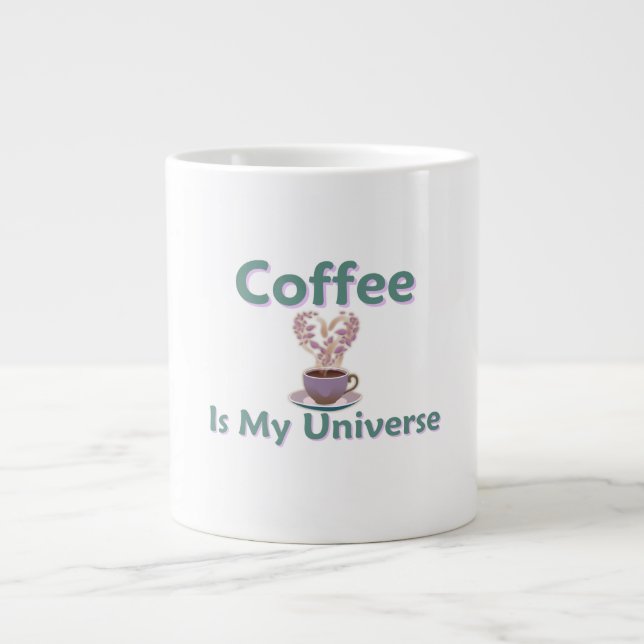 Grande Tasse Le café est mon univers (Devant)
