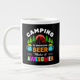Grande Tasse Le camping est une bière géniale Makeit Awesomer-6
