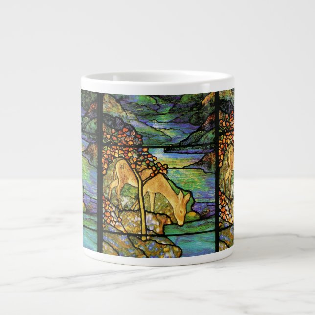Grande Tasse Le cerf de Tiffany en verre (Devant)