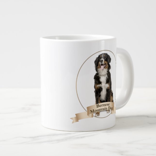 Grande Tasse Le Chien bernois Jumbo Mug (Devant droit)