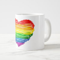 Le cœur arc-en-ciel de SlipperyJoe griffonné tourb