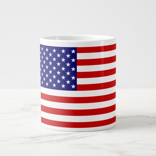 Grande Tasse Le drapeau américain Jumbo Mug cn (Devant)