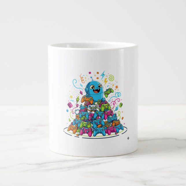 Grande Tasse Le jeu drôle ne finit jamais  (Devant)