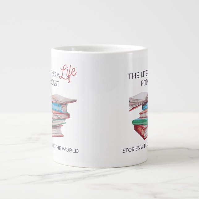 Grande Tasse Le Jumbo Mug de la vie littéraire (Devant)