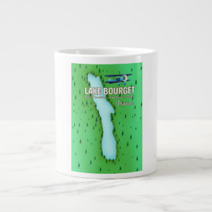 Grande Tasse Le lac Bourget France belle affiche de voyage