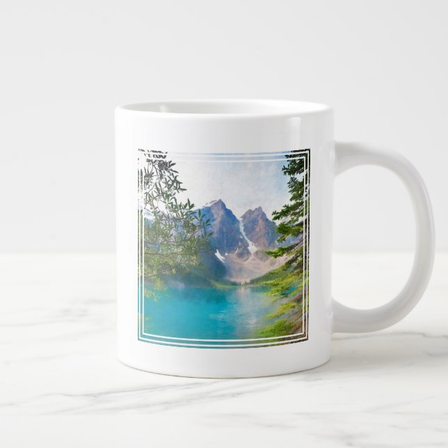 Grande Tasse Le lac Moraine et la vallée des Dix Pics (Droite)