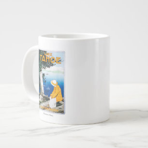 Grande Tasse Le lac Tahoe PosterLake promotionnel Tahoe, CA