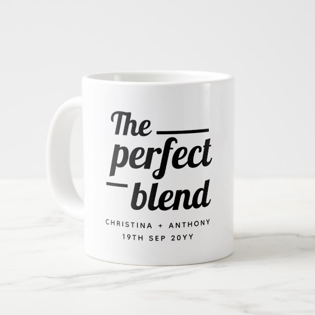 Grande Tasse Le Mélange Parfait Mariage Faveur Boire (Devant gauche)