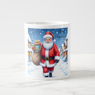 Grande Tasse Le Père Noël et la neige magique de Noël