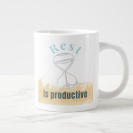 Grande Tasse Le repos est productif - Mini de sensibilisation à