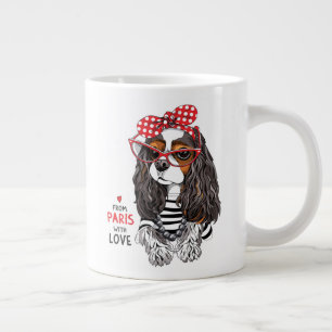 Grande Tasse Le Roi Cavalier Charles Spaniel De Paris Avec Amou