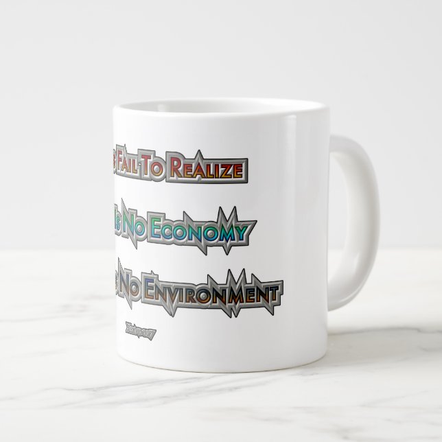 Grande Tasse L'économie contre l'environnement (Devant droit)