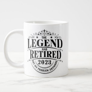 Grande Tasse Légende A Retraité 2023 Pas Mon Problème-Retraite