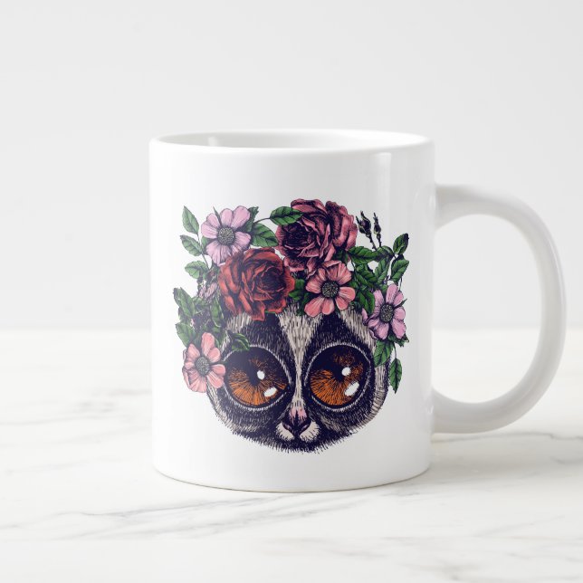 Grande Tasse Lemur Floral (Droite)