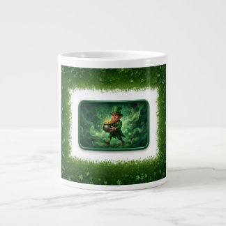 Grande Tasse Leprechaun Carrying Pot Of Gold