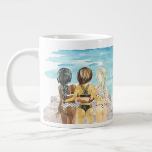 Grande Tasse Les amis viennent dans toutes les couleurs Café Mu