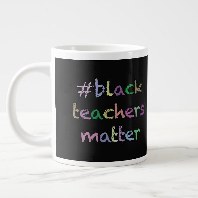 Grande Tasse Les Enseignants noirs comptent pour les enseignant (Gauche)