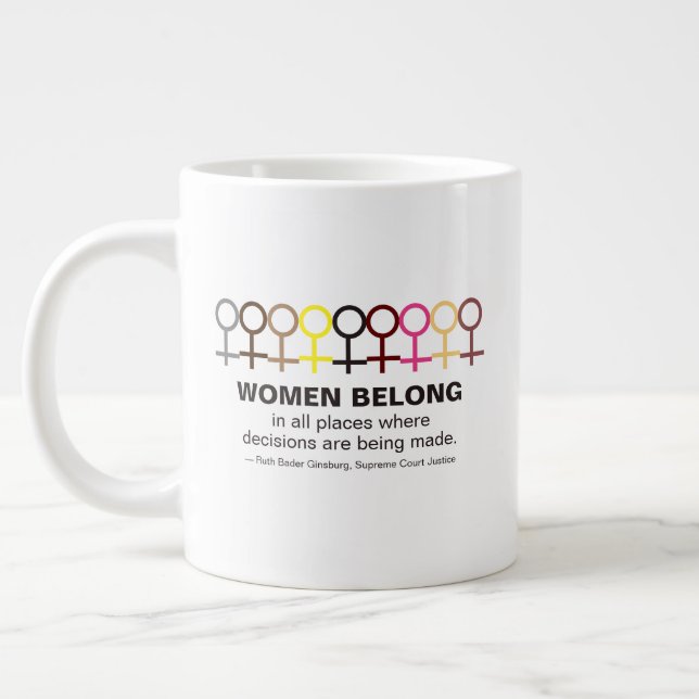 Grande Tasse Les femmes au sein de la justice Ruth Bader Ginsbu (Gauche)