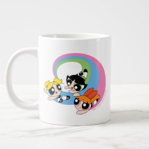 Grande Tasse Les filles puissantes volent dans le ciel