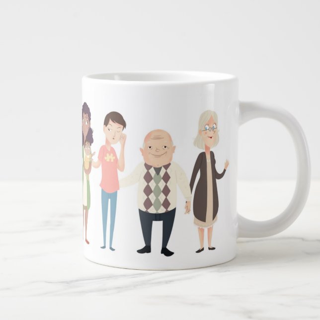Grande Tasse Les frères de toutes les générations Mug (Droite)