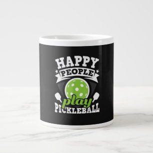 Grande Tasse Les gens heureux jouent au Pickleball - Joueur de