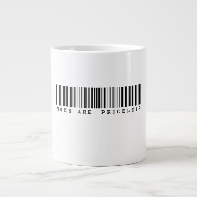 Grande Tasse Les Moms Sont Un Code-Barres Inestimable (Devant)
