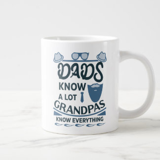 Grande Tasse Les papas connaissent beaucoup, les papas savent t