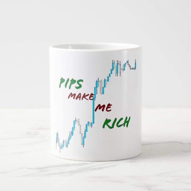 Grande Tasse Les piquets me rendent riche (Devant)