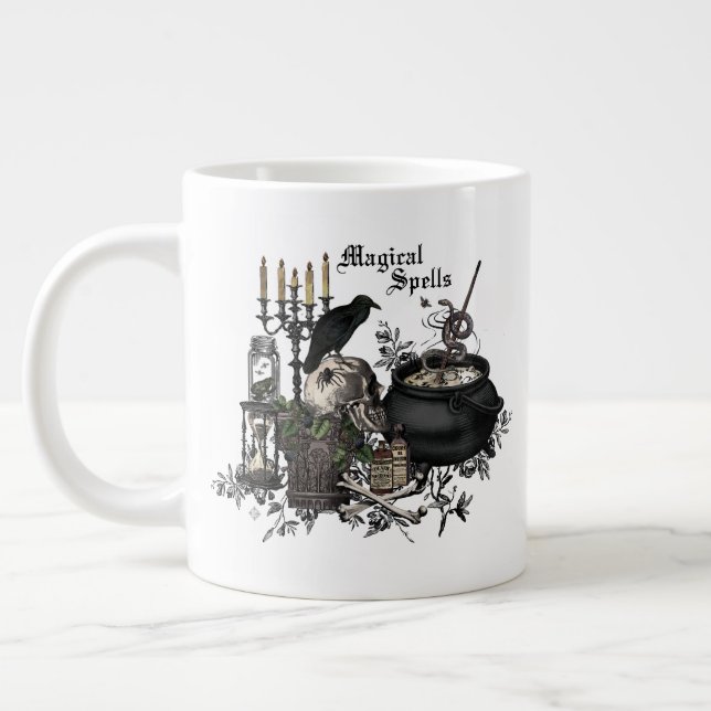 Grande Tasse LES TÉMOINS D'Halloween vintages (Gauche)