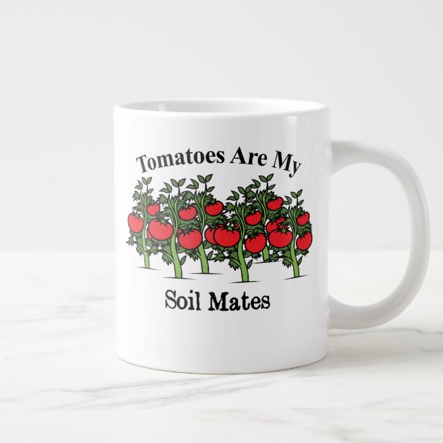 Grande Tasse Les Tomates Amusantes Sont Mes Mates De Sol (Droite)
