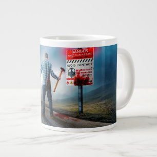 Grande Tasse Les zombies aux yeux lumineux de SlipperyJoe pour 