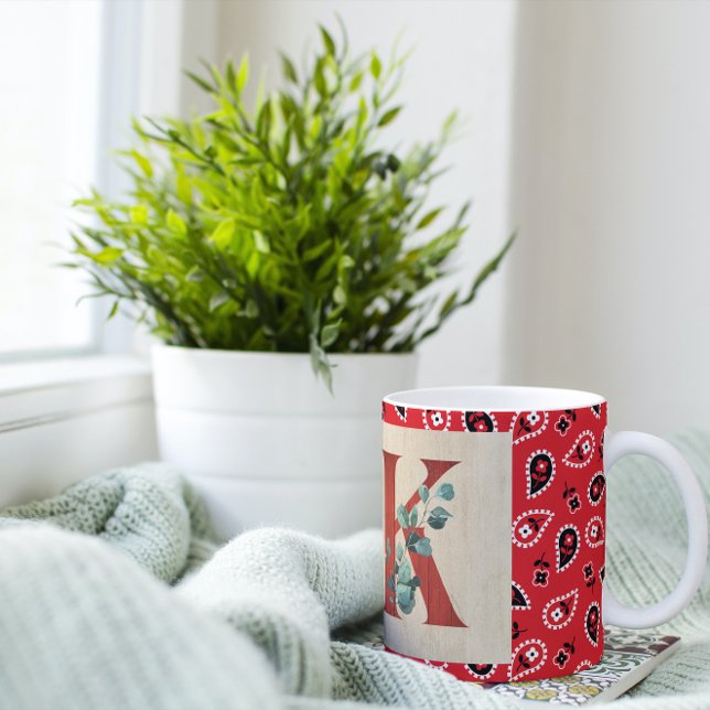 Grande Tasse LETTRE BANDE BOIS & BandANE K (Créateur téléchargé)