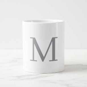 GRANDE TASSE LETTRE INITIALE GRECQUE CHIC MOYENNE