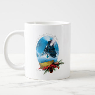 Grande Tasse L'Express polaire | Arrivée du train encadré de va