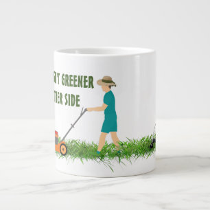 Grande Tasse L'herbe n'est pas plus verte de l'autre côté