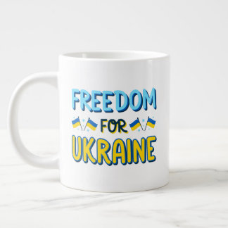 Grande Tasse Liberté pour l'Ukraine Spécialité Jumbo Mug