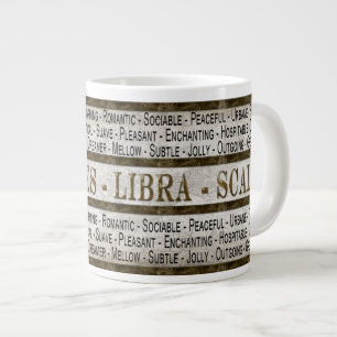 GRANDE TASSE LIBRA - ÉCHELLES - CAFÉ/SOUPE/JUMBO MUG - TEXTE