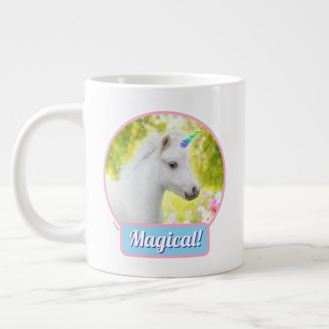 Grande Tasse Licorne Poney Blanc (Gauche)