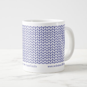 Grande Tasse LIGNE BLEUE KNIT Business ID Big White Mug