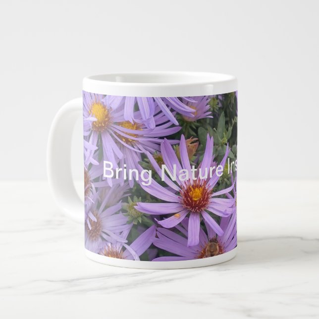 Grande Tasse Lilac Fleur Jumbo Spécialité Mug (Devant gauche)
