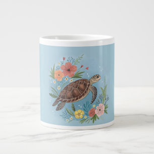Grande Tasse L'illustration d'une tortue de mer