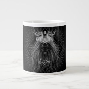 Grande Tasse Lion avec monogramme de couronne