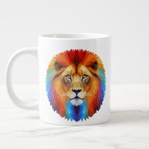 Grande Tasse Lion coloré