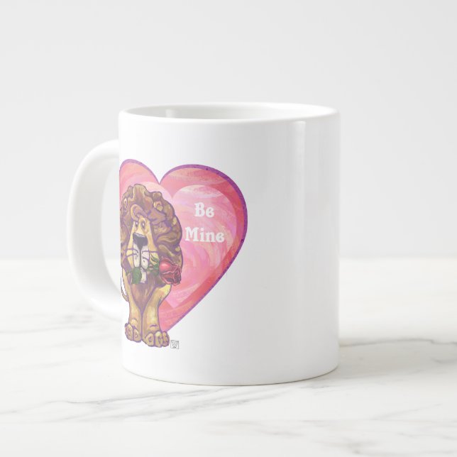 Grande Tasse Lion Saint Valentin (Devant gauche)