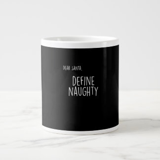 Grande Tasse Liste drôle de Santa pour les gentils et les vilai