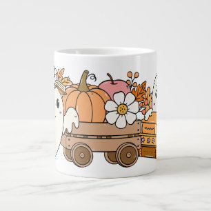 Grande Tasse Livres et livres Adorable Lecture Fantôme Concepti