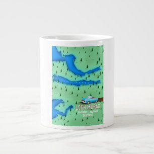 Grande Tasse Loch Morar Lochaber Highland Écosse carte